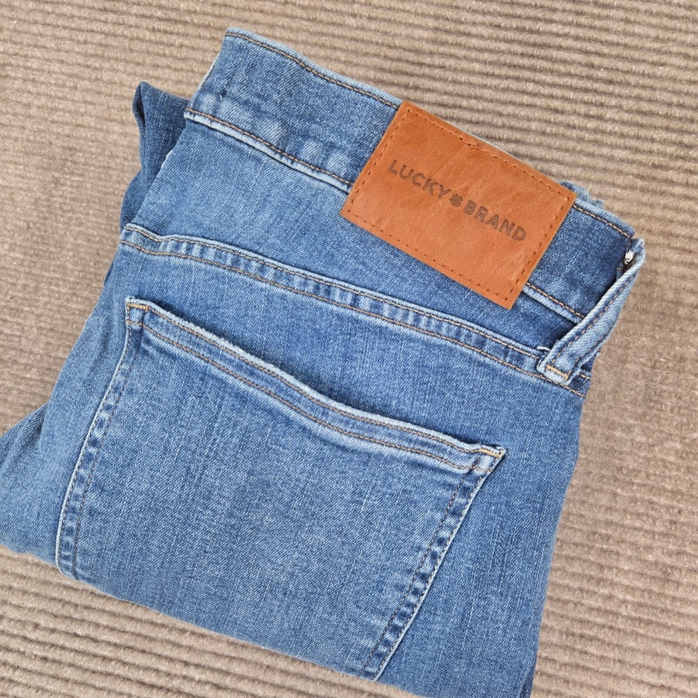 Lucky Brand Womens 14/32 Blue Ava Mid Rise Skinny Denim Jeans